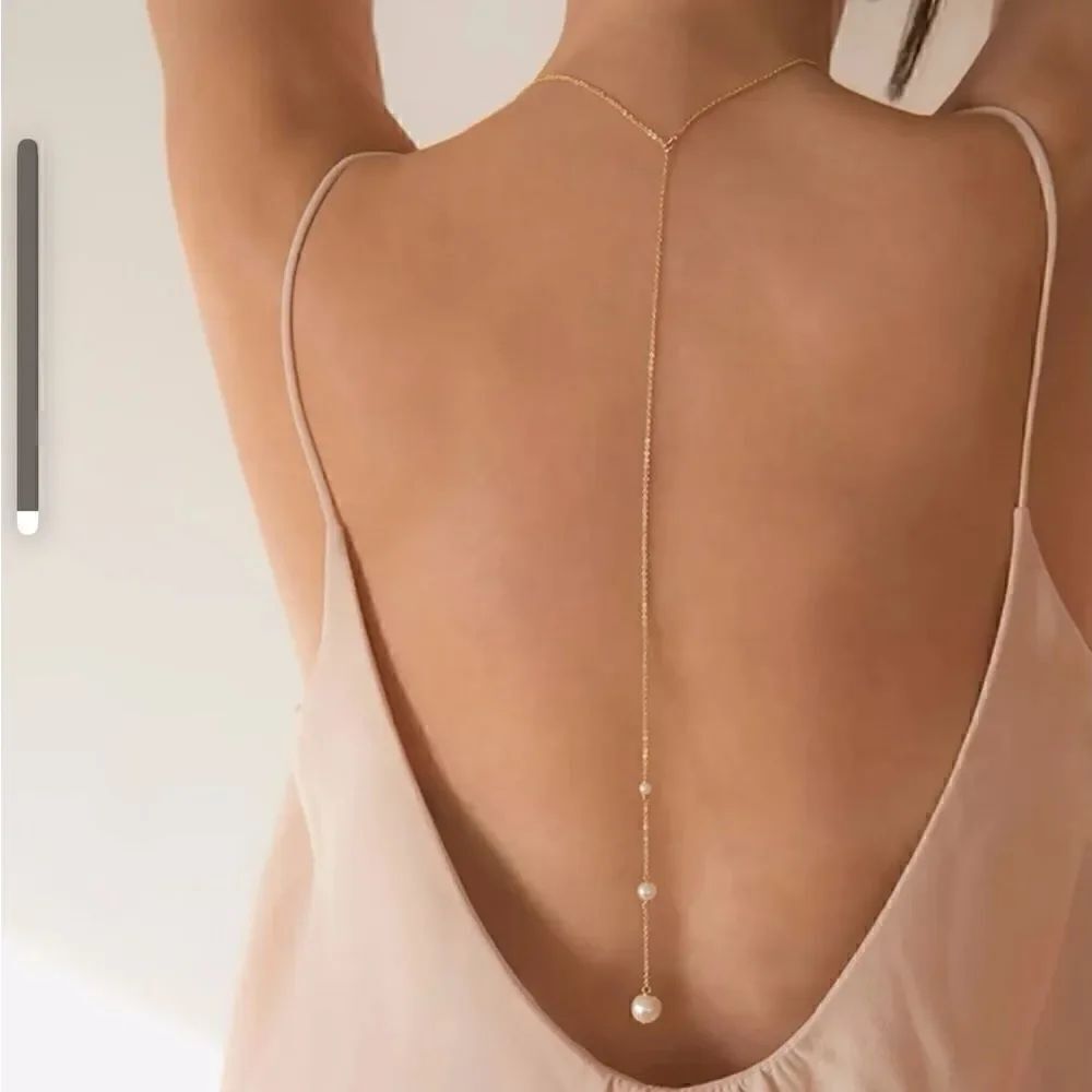 Pearl drop necklace S423